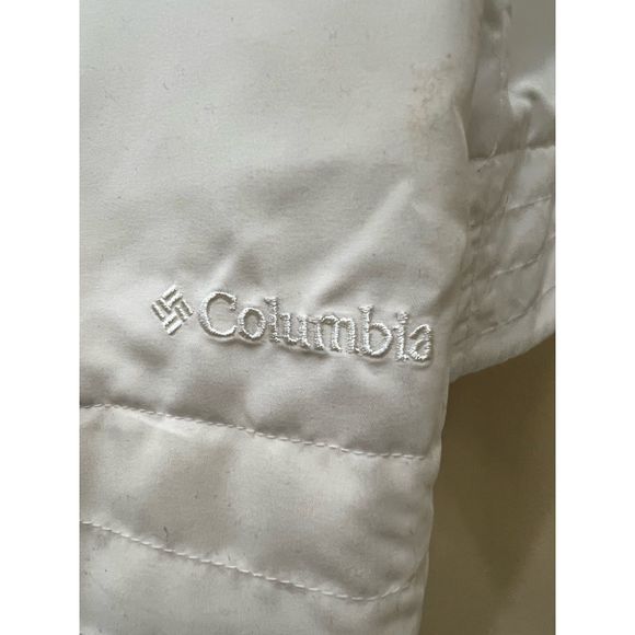 Columbia Tic Tac Shirt Jacket Snow White Size Petite L NWT Lightweight Layering - Picture 3 of 8